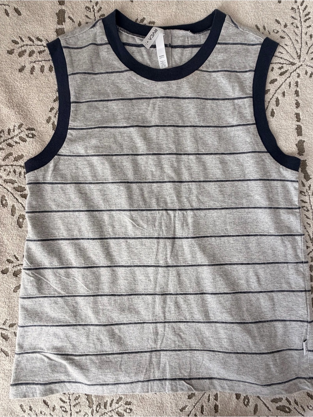 RVCA Women’s Grey and Navy blue striped tank